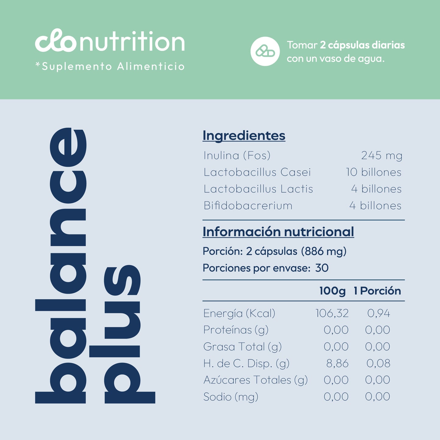 Balance Plus - 36 Billones UFC+prebióticos