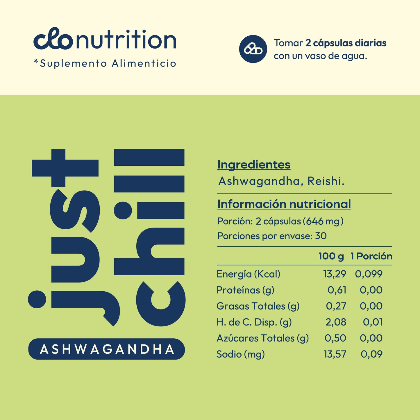 Just Chill – (Ashwagandha & Reishi)