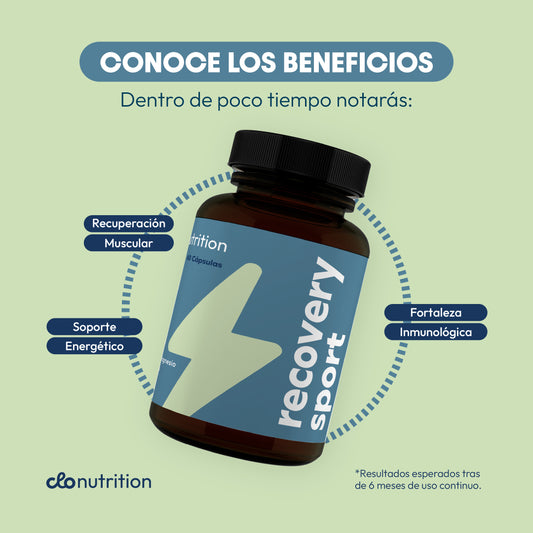Recovery Sport - Suplemento para Recuperación Muscular con Magnesio y Zinc